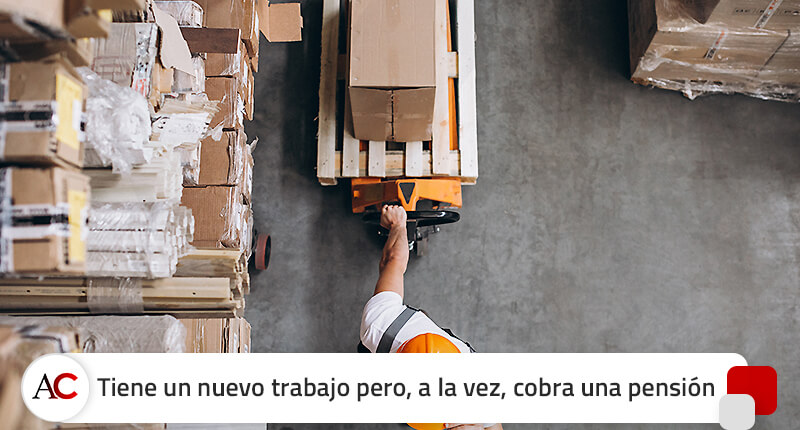 Tiene un nuevo trabajo pero, a la vez, cobra una pensión por no poder ejercer el anterior